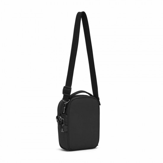 Сумка через плече антизлодій Pacsafe LS100 Crossbody чорний - 40131138