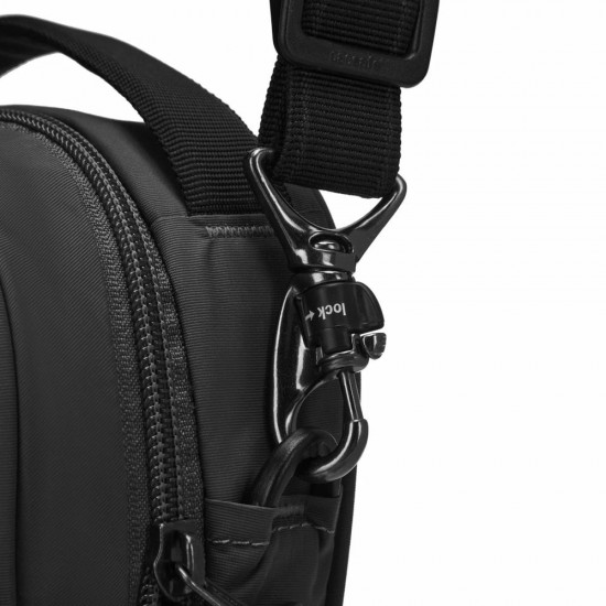 Сумка через плече антизлодій Pacsafe LS100 Crossbody чорний - 40131138