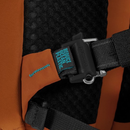 Рюкзак туристичний антизлодій Pacsafe Eco 18 теракотовий/чорний - 41102231