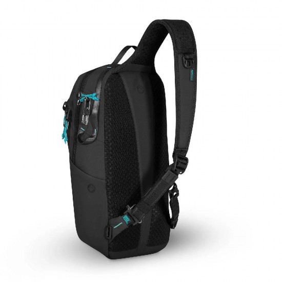 Сумка через плече антизлодій Pacsafe Eco 12L Sling чорний - 41103138