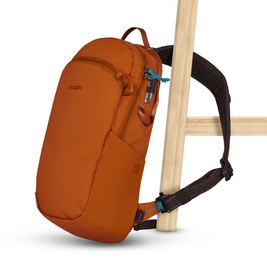 Сумка через плече антизлодій Pacsafe Eco 12L Sling теракотовий/чорний - 41103231