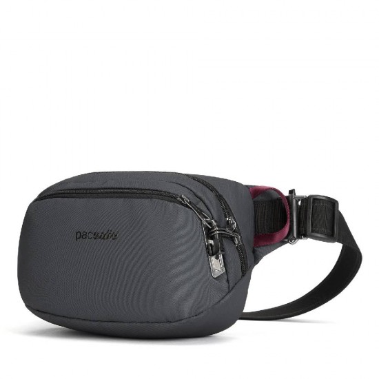 Сумка на пояс антизлодій Pacsafe V Hip Pack графітовий/чорний - 60141144