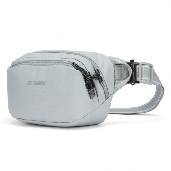 Сумка на пояс антизлодій Pacsafe V Hip Pack світло-сірий/чорний - 60141148 Сумка на пояс антизлодій Pacsafe V Hip Pack світло-сірий/чорний - 60141148
