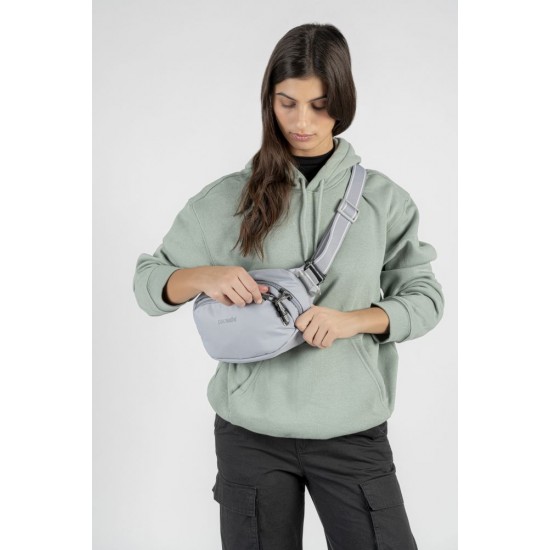 Сумка на пояс антизлодій Pacsafe V Hip Pack світло-сірий/чорний - 60141148 Сумка на пояс антизлодій Pacsafe V Hip Pack світло-сірий/чорний - 60141148