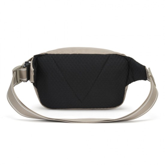 Сумка на пояс антизлодій Pacsafe V Hip Pack бежевий/чорний - 60141237 Сумка на пояс антизлодій Pacsafe V Hip Pack бежевий/чорний - 60141237