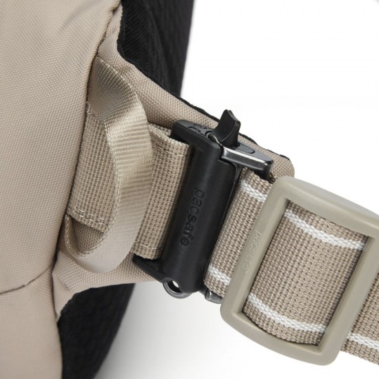 Сумка на пояс антизлодій Pacsafe V Hip Pack бежевий/чорний - 60141237 Сумка на пояс антизлодій Pacsafe V Hip Pack бежевий/чорний - 60141237