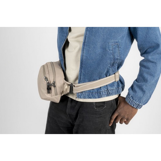 Сумка на пояс антизлодій Pacsafe V Hip Pack бежевий/чорний - 60141237 Сумка на пояс антизлодій Pacsafe V Hip Pack бежевий/чорний - 60141237