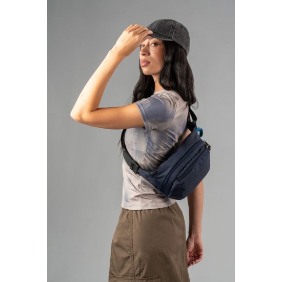Сумка на пояс антизлодій Pacsafe V Hip Pack темно-синій - 60141658