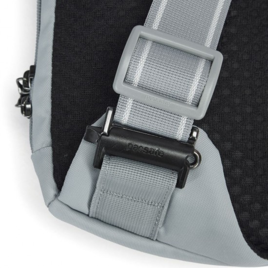 Сумка через плече антизлодій Pacsafe V Action Sling світло-сірий/чорний - 60161148
