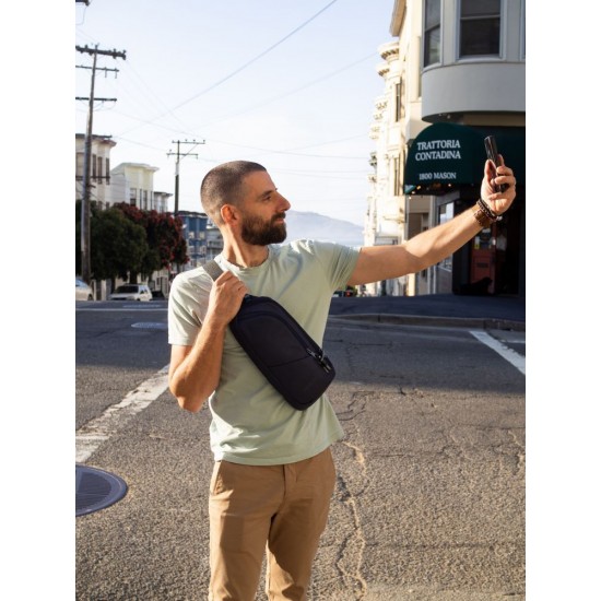 Сумка через плече антизлодій Pacsafe V Action Sling темно-синій - 60161658