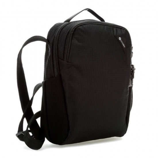 Сумка через плече антизлодій Pacsafe Vibe 200 Crossbody насичений чорний - 60181130