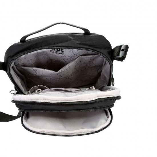 Сумка через плече антизлодій Pacsafe Vibe 200 Crossbody насичений чорний - 60181130