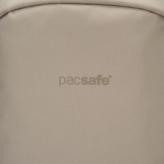 Сумка через плече антизлодій Pacsafe  V Tech Sling бежевий/чорний - 60221237