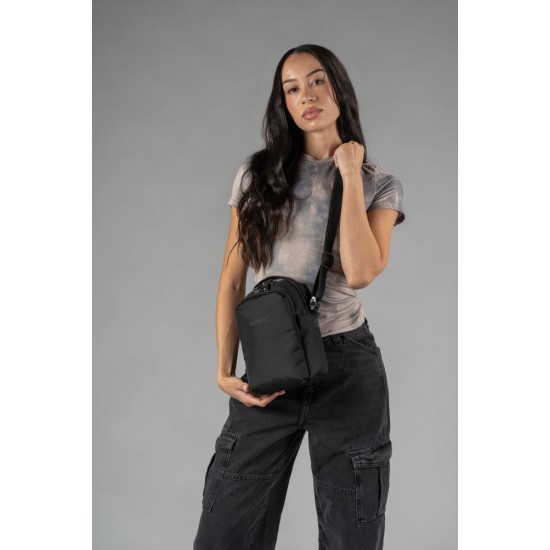 Сумка через плече антизлодій Pacsafe V Companion Crossbody чорний - 61105130