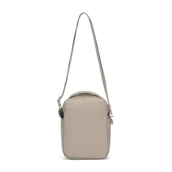 Сумка через плече антизлодій Pacsafe V Companion Crossbody бежевий - 61105237