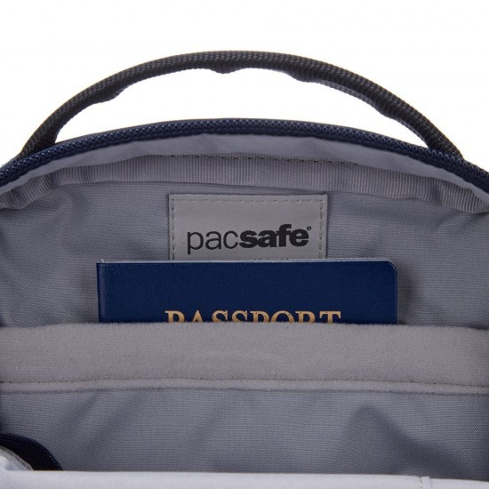 Сумка через плече антизлодій Pacsafe V Companion Crossbody темно-синій - 61105658