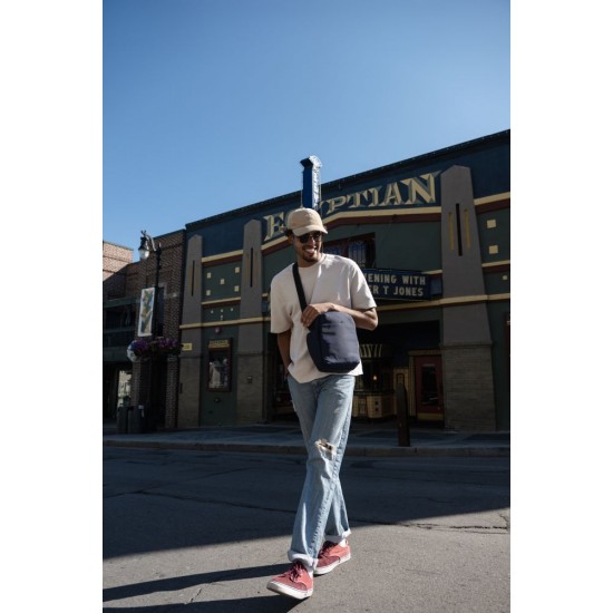 Сумка через плече антизлодій Pacsafe V Tour Crossbody темно-синій - 61110658