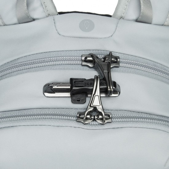 Рюкзак міський антизлодій Pacsafe V12 Tech світло-сірий/чорний - 61140148