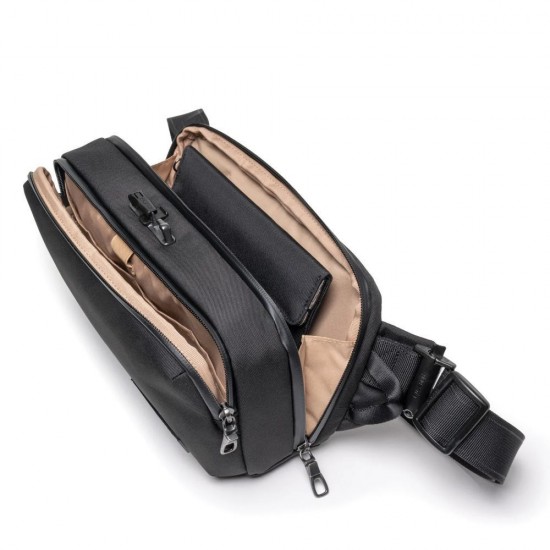 Сумка через плече антизлодій Pacsafe x SLNT pocket sling чорний - 83102100