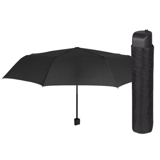 Парасоля складана механічна Perletti New Basic чорний - 12335 Парасоля складана механічна Perletti New Basic чорний - 12335