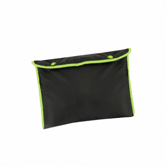 Тренч/дощовик Perletti City напівпрозорий з окантовкою та чохлом чорний/лайм - 14210109S