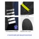 Бахіли короткі водонепроникні Perletti Covers зі світловідбиваючими деталями чорний/лайм - 14240105XS