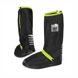 Бахіли високі водонепроникні Perletti Covers зі світловідбиваючими деталями чорний/лайм - 14250105S
