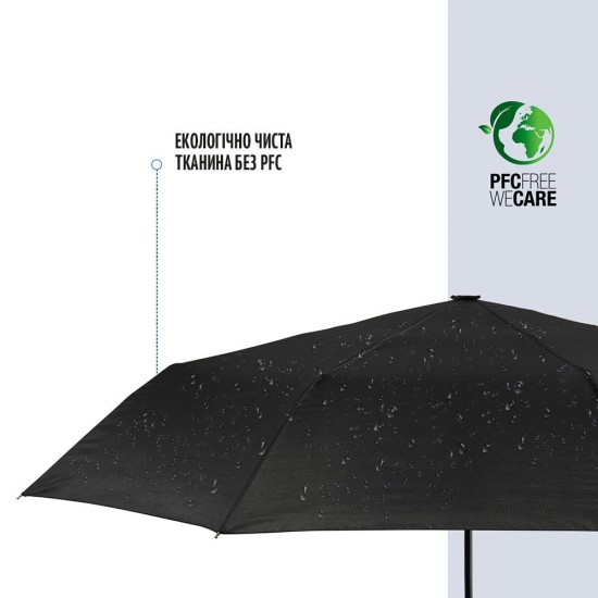 Парасоля складана автоматична Perletti Ombrelli чорний - 96007-01