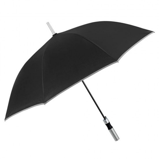 Парасоля-тростина автоматична Perletti Reflecting антивітер зі світловідбивачем чорний - P96014-01 Парасоля-тростина автоматична Perletti Reflecting антивітер зі світловідбивачем чорний - P96014-01