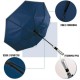 Парасоля-тростина автоматична Perletti Reflecting антивітер зі світловідбивачем темно-синій - P96014-02