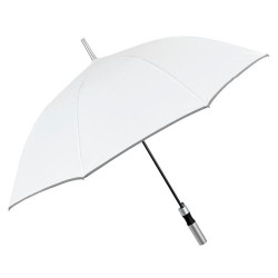 Парасоля-тростина автоматична Perletti Reflecting антивітер зі світловідбивачем білий - P96014-04