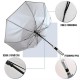 Парасоля-тростина автоматична Perletti Reflecting антивітер зі світловідбивачем білий - P96014-04