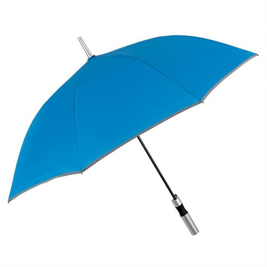 Парасоля-тростина автоматична Perletti Reflecting антивітер зі світловідбивачем синій - P96014-05