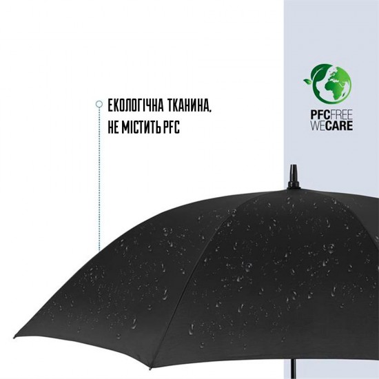Велика парасоля-тростина механічна Perletti Golf XXL антивітер чорний - P96020-01