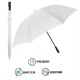 Велика парасоля-тростина механічна Perletti Golf XXL антивітер білий - P96020-04