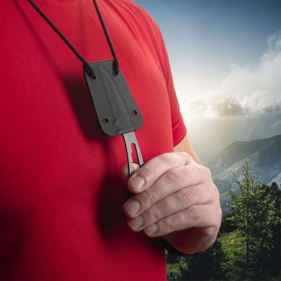 Ніж складаний 4в1 Schwarzwolf Bako, в футлярі чорний - F1904400AJ3