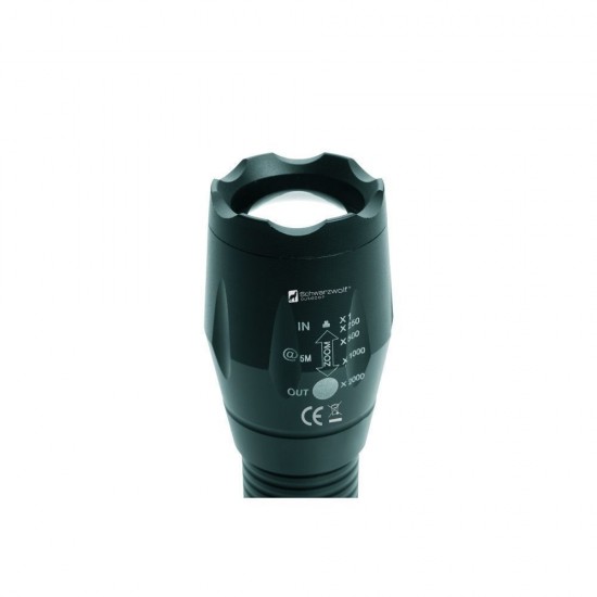 Ліхтарик Schwarzwolf Antelao, вологозахищений корпус, з ремінцем чорний - F2300700AJ3