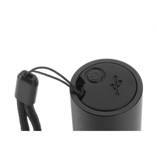 Ліхтарик акумуляторний 2в1 Schwarzwolf Zagros з XPG LED, функцією повербанка та ремінцем чорний - F2308700AJ3