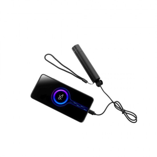 Ліхтарик акумуляторний 2в1 Schwarzwolf Zagros з XPG LED, функцією повербанка та ремінцем чорний - F2308700AJ3