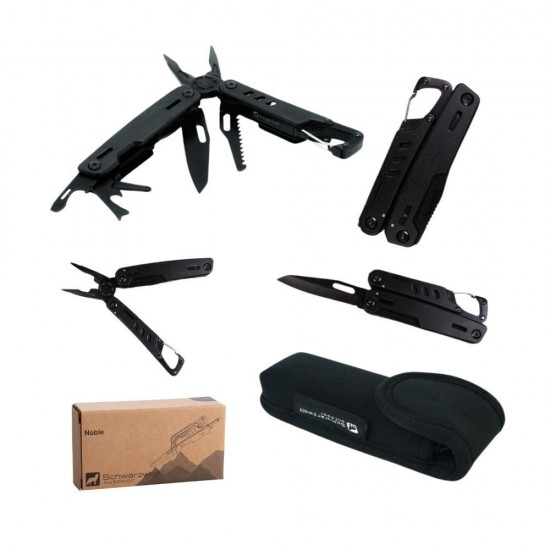 Мультитул 11в1 Schwarzwolf Noble, 105 мм чорний - F2405700AJ3