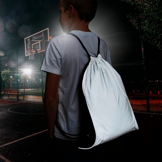 Рюкзак-мішок світловідбиваючий Schwarzwolf Denison сірий - F3510100AJ3