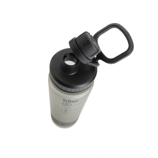 Пляшка для води KIBO 800 мл, тританова сірий/чорний - F4900200AJ3