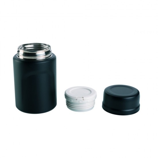 Термос для їжі 550 мл сталевий Schwarzwolf Cibus, вакуумний чорний - F4912200AJ3