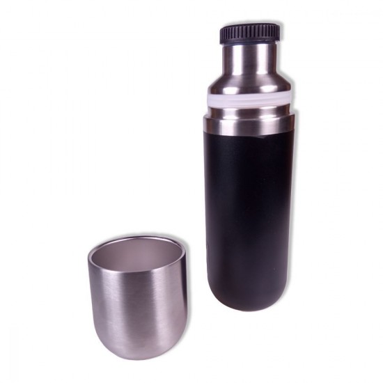 Термос 750 мл сталевий Schwarzwolf Dinara, вакуумний чорний - F5105900AJ3