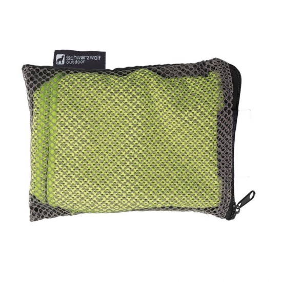 Рушник з мікрофібри Schwarzwolf Lanao 100х30 см в чохлі зелений - F5300402AJ3