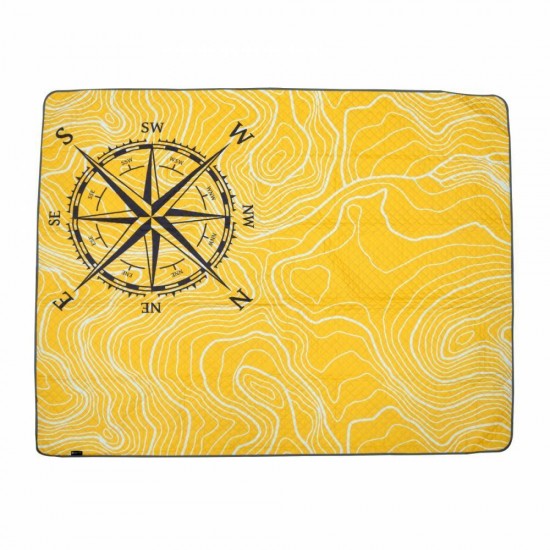 Плед для пікніка Schwarzwolf Alvernia 140х170 см жовтий - F5600500AJ3