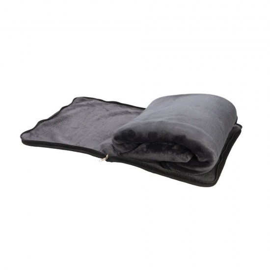 Плед-подушка флісовий Schwarzwolf Amiata 125х170 см темно-сірий - F5600600AJ3