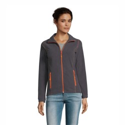 Куртка флісова жіноча SOL'S Nova вугільно-сірий/помаранчевий - 00587959S