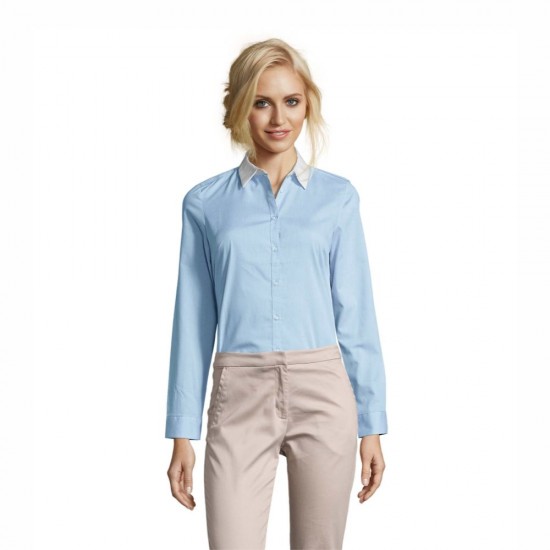 Сорочка жіноча SOL'S Belmont блакитний - 01431220L Сорочка жіноча SOL'S Belmont блакитний - 01431220L