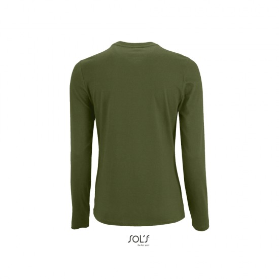 Лонгслів жіночий SOL'S Imperial LSL темний хакі - 02075289L